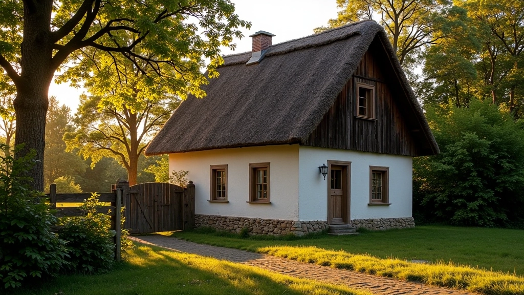 Etnografinė sodybą su tradicine architektūra